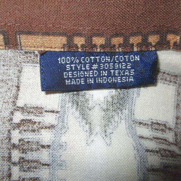 Panhandle Slim Men's Pearl Snap Shirt Size XXL Aztec Long Sleeves Cowboy Western - Picture 11 of 11